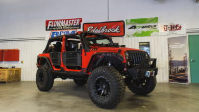 2015 4WD Jeep Wrangler Unlimited donated by SEMA and customized by students in the Santa Fe Early College Opportunities (ECO) A