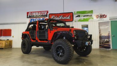 2015 4WD Jeep Wrangler Unlimited donated by SEMA and customized by students in the Santa Fe Early College Opportunities (ECO) Au