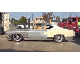 The before image of the 1969 Chevrolet Chevelle set to be featured in the ididt booth at this year's SEMA Show. See photos of th