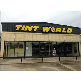 The new storefront of the Tint World Automotive Styling Center in Missouri City, Texas