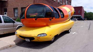 The world-famous Wienermobile showcases how a little creativity can help a custom car shop get a lot of attention on a tight bud