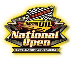 Champion Racing Oil National Open at Williams Grove Speedway logo