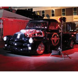 1954 land speed quad turbo Duramax diesel Chevrolet truck customized by Johnsonâ€™s Hot Rod Shop