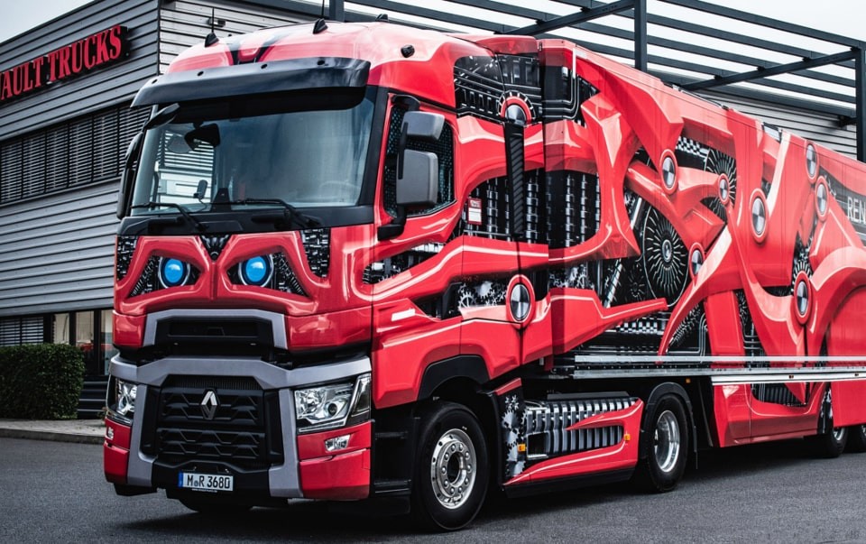 The Dynamic Truck wrap by Sebastian Kreuzer of SIGNal Wrapping of SchwÃ¤bisch Hall, Germany