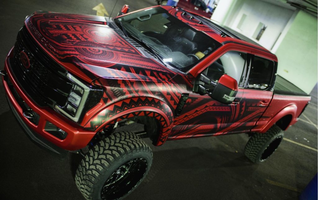 The Warrior truck wrap by Ben Bieber of Canadian Wrap Masters of Georgetown, Ontario, Canada