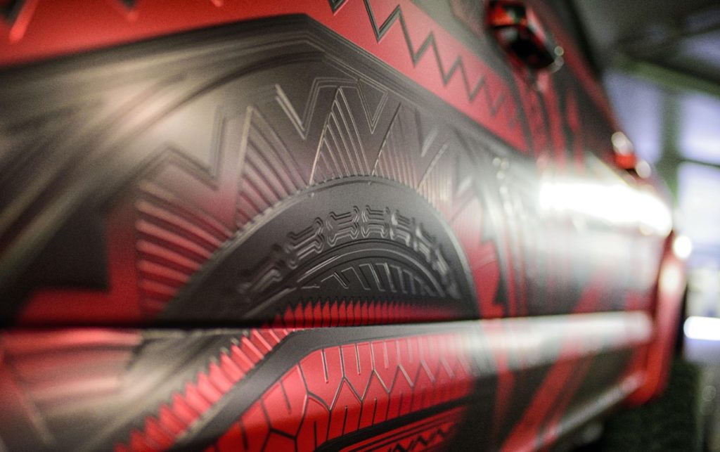 The Warrior truck wrap by Ben Bieber of Canadian Wrap Masters of Georgetown, Ontario, Canada