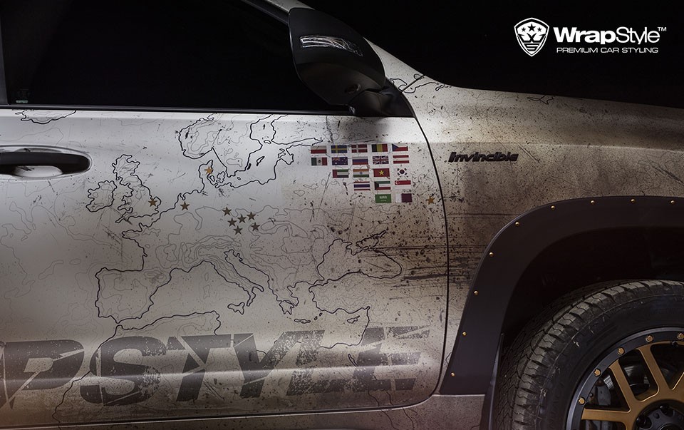 The Toyota Wrap Cruiser by Martin Turecek from Wrap Style of Zlin, Czechoslovakia