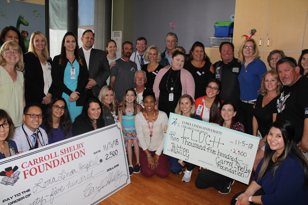 Carroll Shelby Foundation donated $5,000 to Loma Linda University Childrenâ€™s Hospital in Loma Linda, California. The foundation
