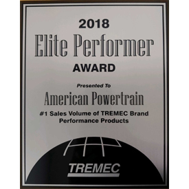 American Powertrain has been named the 2018 Elite Performer by TREMEC Transmissions