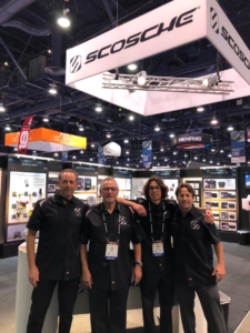 Three generations of the Alves family represented Scosche Industries at last weekâ€™s SEMA Show. Shown from left to right: Kas Alv