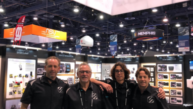 Three generations of the Alves family represented Scosche Industries at last weekâ€™s SEMA Show. Shown from left to right: Kas Alv
