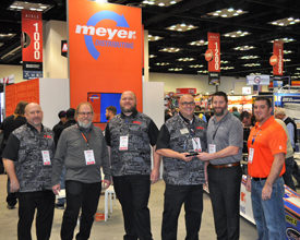 Meyer Distributing named Holley Performance as the recipient of its Performance Manufacturer of the Year award during the PRI Sh