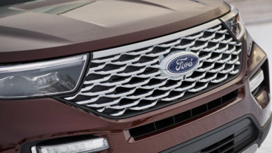 The grille of the 2020 Ford Explorer