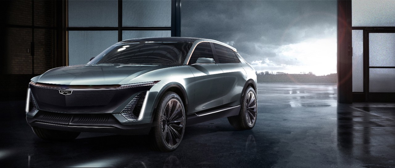 Rendering of Cadillac's new EV model