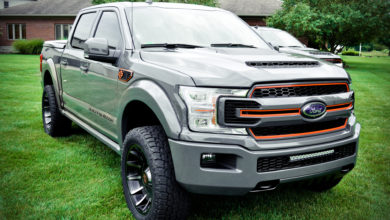 Harley-Davidson Motor Co. and Tuscany Motor Co. have introduced the 2019 Harley-Davidson F-150 pickup truck at the Chicago Auto