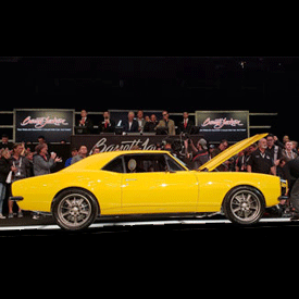 The WD-40 SEMA Cares ’67 Chevrolet Camaro was sold to singer/songwriter Ray J at the Barrett-Jackson collector car auction in Sc