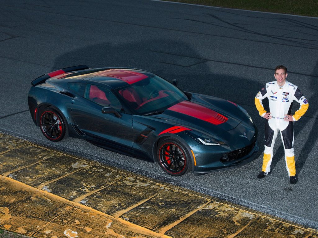 Oliver Gavin Edition:Â Shadow Gray exterior with Torch Red center stripe and Torch Red hash marks, Carbon Flash mirrors, black wh