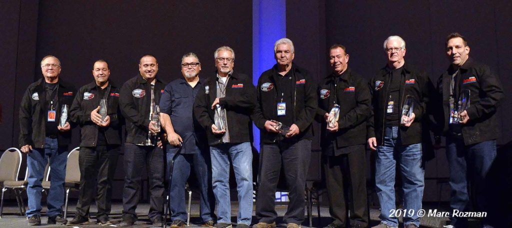 All the Great Eight owners and builders united for a photo at the 2019 Detroit Autorama