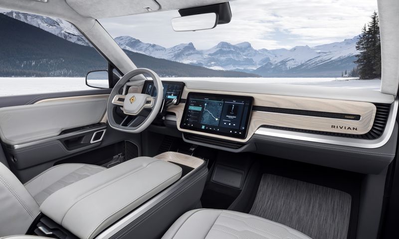 The Rivian R1S electric SUV