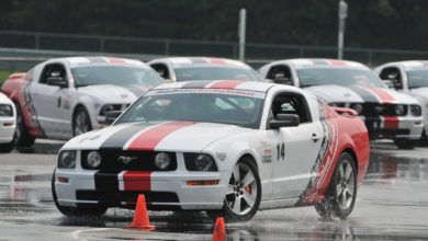 Autocross in action at the Skip Barber Racing School