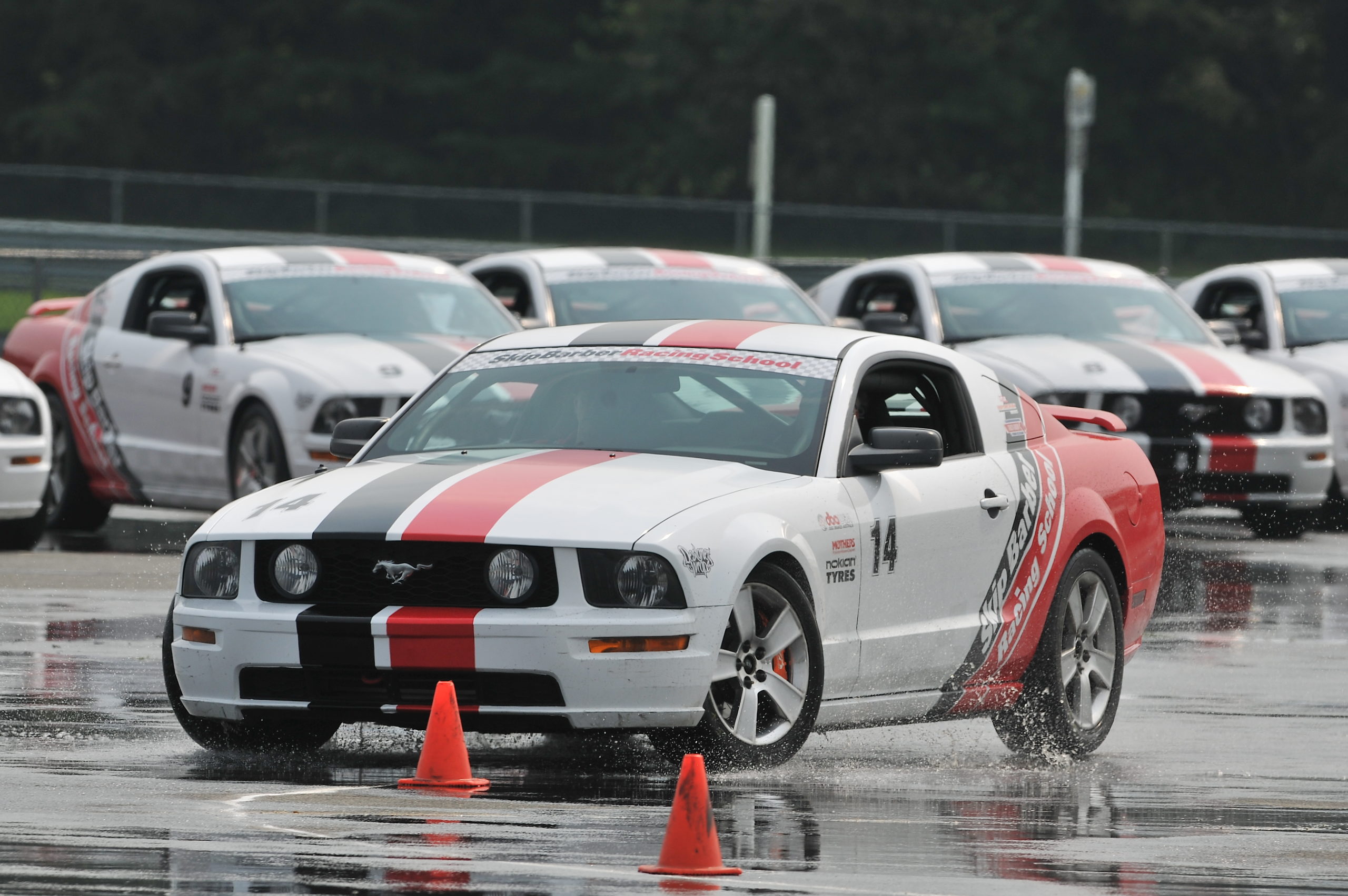Autocross in action at the Skip Barber Racing School