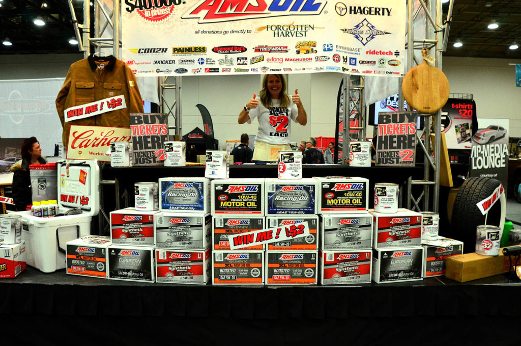 The D Lot displayed $40,000 worth of aftermarket products, which were all available to win via raffle. Raffle dollars were donat