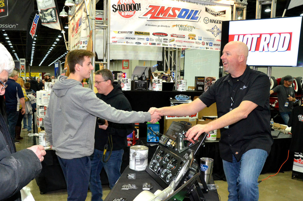 The D Lot displayed $40,000 worth of aftermarket products, which were all available to win via raffle. Raffle dollars were donat