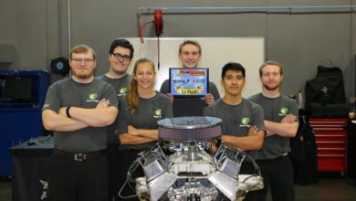 Team E3 from Forsyth Central High School in Cumming, Georgia won the Hot Rodders of Tomorrow qualfying round at Universal Techni
