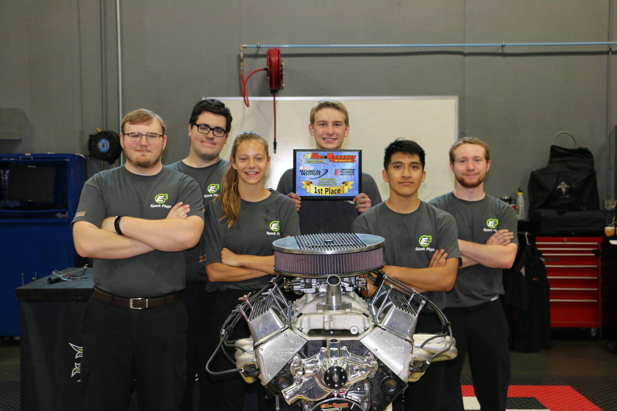 Team E3 from Forsyth Central High School in Cumming, Georgia won the Hot Rodders of Tomorrow qualfying round at Universal Techni