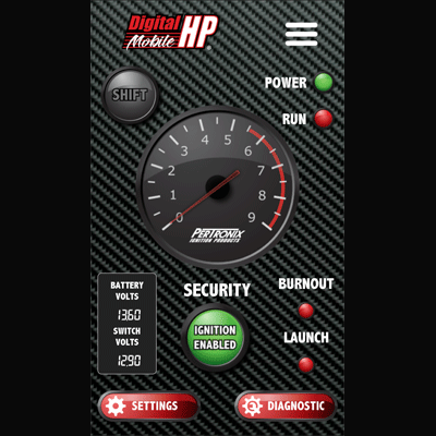 The new Digital HP Mobile app by PerTronix serves as the control center for the company’s new Digital HP Mobile CD Ignition syst