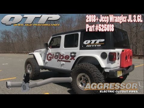 QTP Jeep Wrangler JL Aggressor Electric Cutout Pipe | THE SHOP