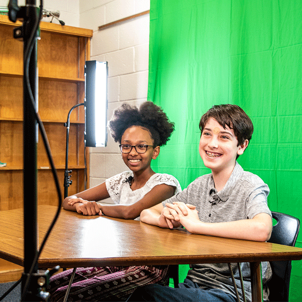 Turn 14 Distribution donated funds to install a TV studio at Pennfield Middle School in Hatfield, Pennsylvania.