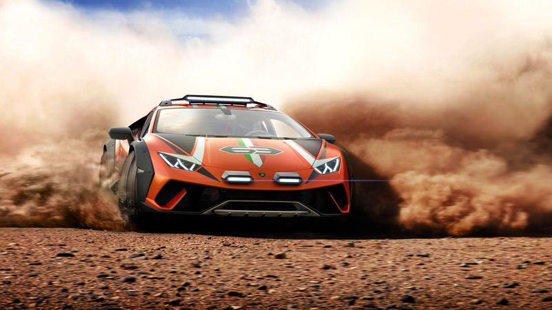 Lamborghini Huracán Sterrato off-road offroad super car supercar rendering