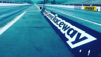 The Maple Grove Raceway drag strip located near Mohnton, Pennsylvania