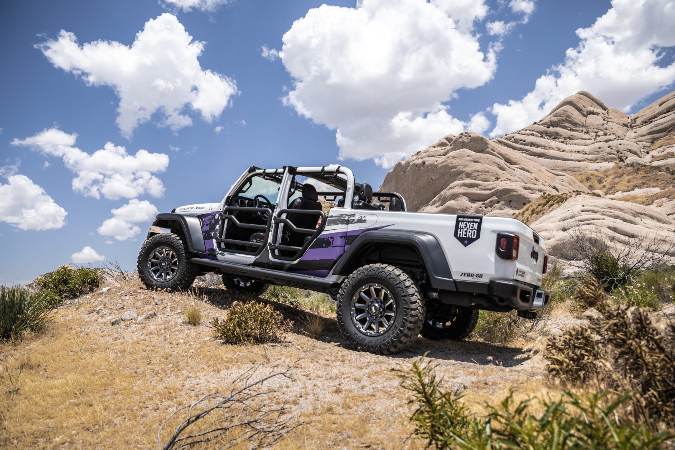 Nexen Tire America Inc. custom 2020 Jeep Gladiator Sport S National Purple Heart Day