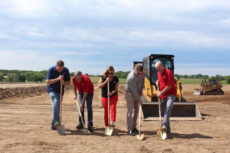 The QA1 leadership team recently broke ground on the company's new headquarters facility in Lakeville, Minnesota.