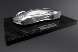 Newly designed next generation 2020 Corvette Stingray special edition trophy