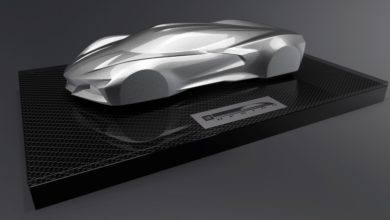 Newly designed next generation 2020 Corvette Stingray special edition trophy