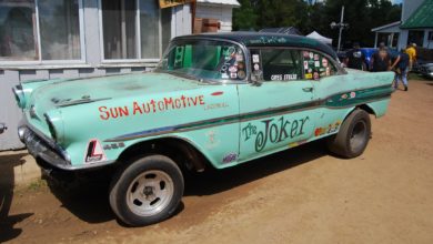 Greg's Speed Shop featured a 1957 Chevy a 1957 Pontiac drag racer and its Green Pontiac Star Chief  called "The Joker"  at the S