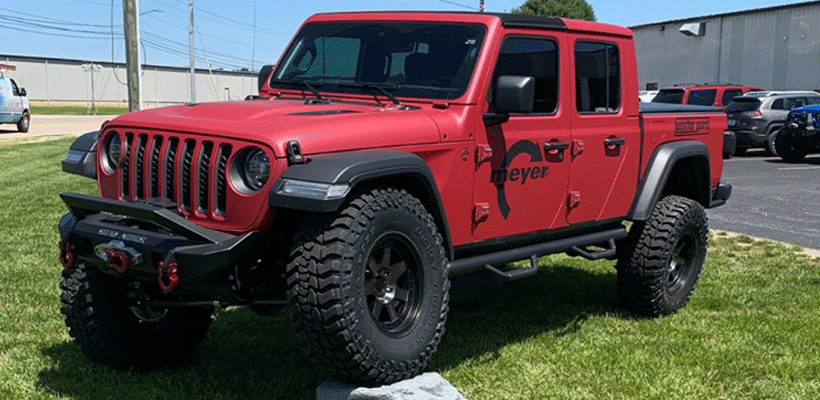Meyer Distributing customized a 2020 Jeep Gladiator to use as a marketing tool for the aftermarket.