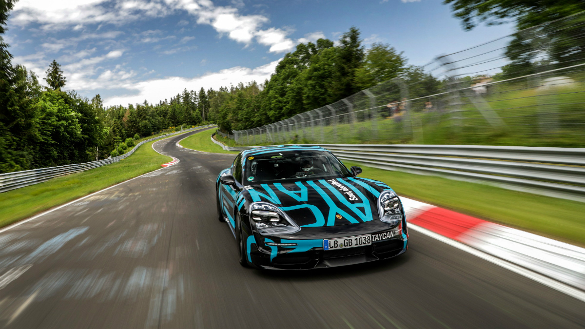 Porsche taycan nurburgring