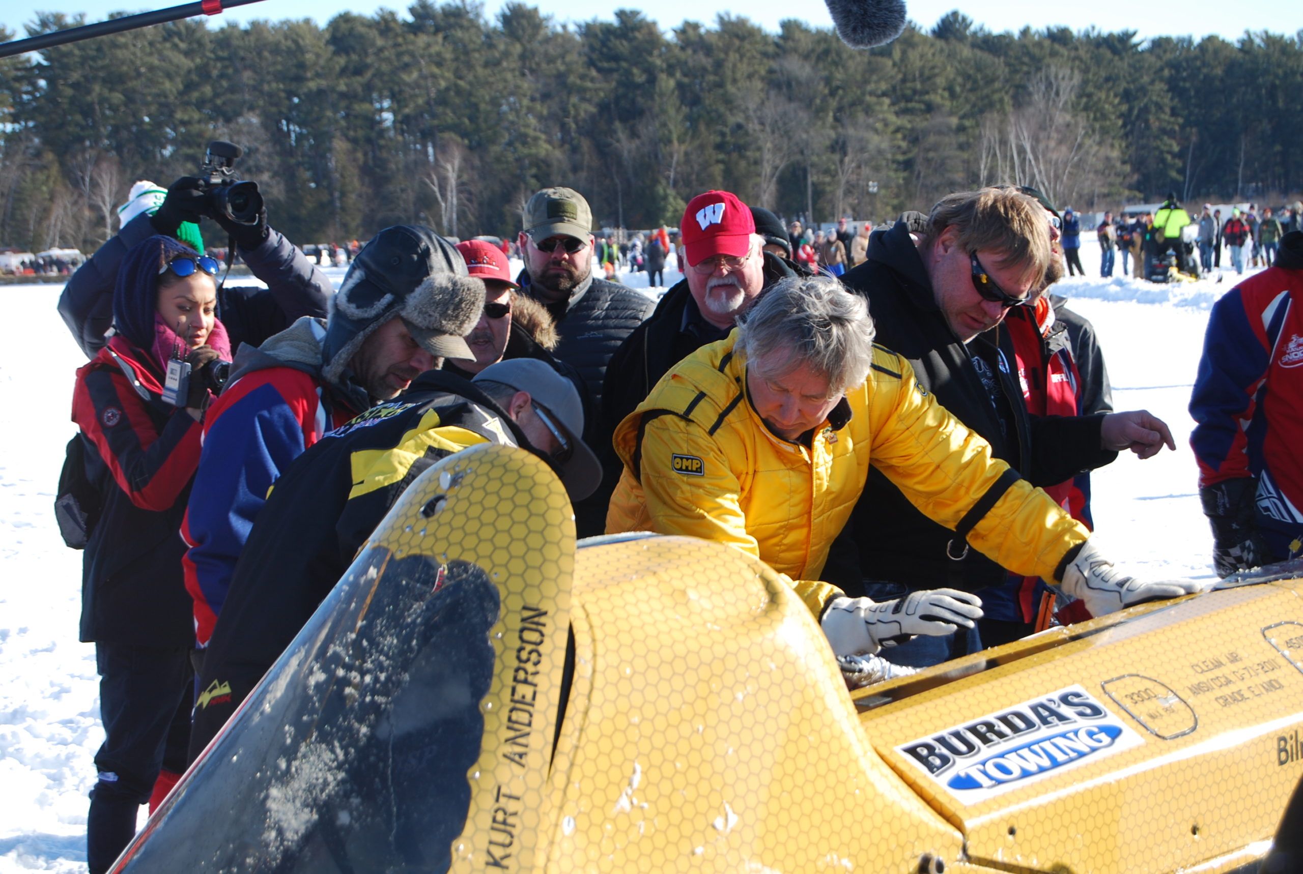 Safety Gear Saves Driver in 241-mph Ice Racer Crash | THE SHOP