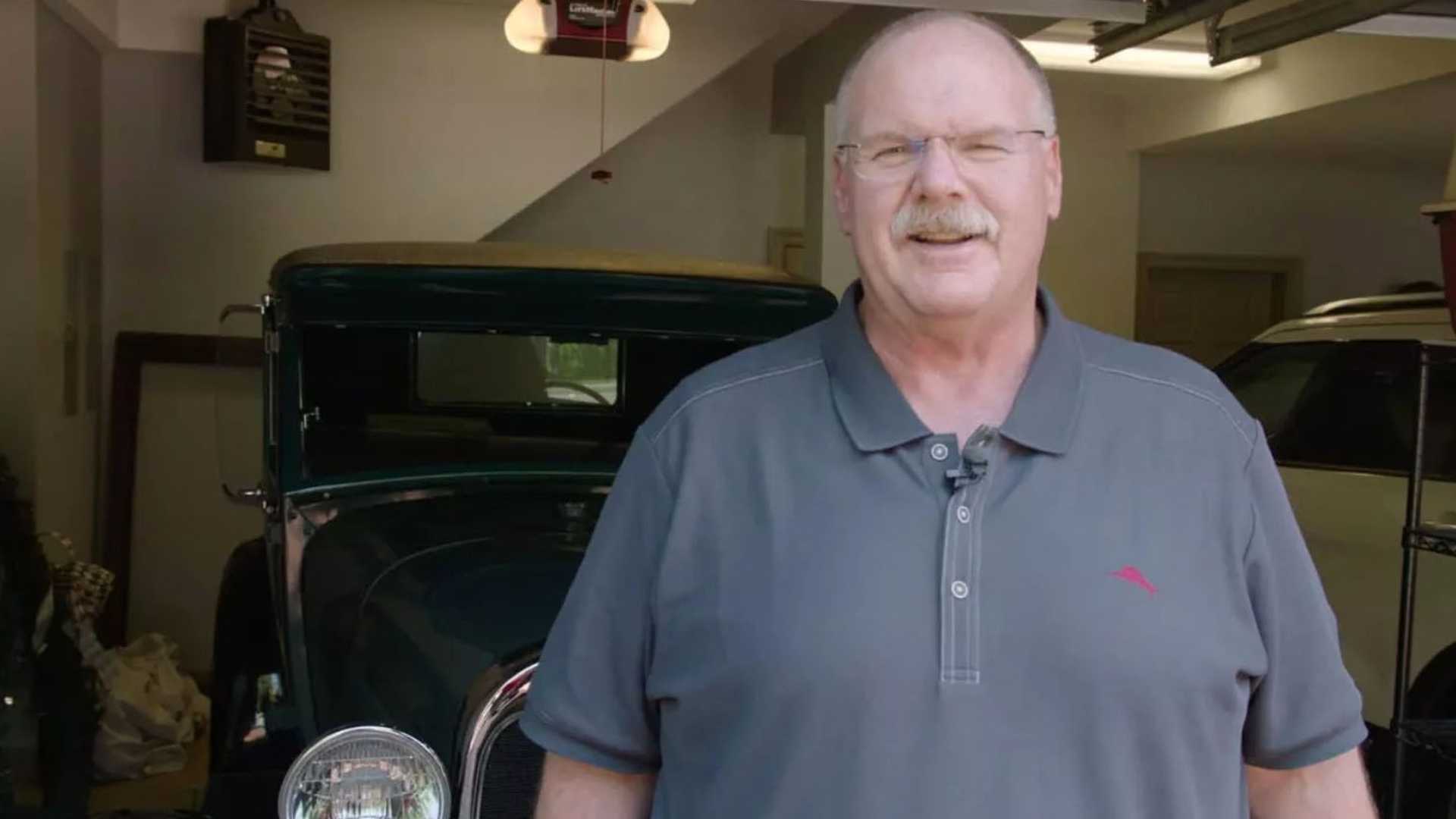 Andy Reid Taking Victory Lap in Restored 1928 Ford Model A | THE SHOP