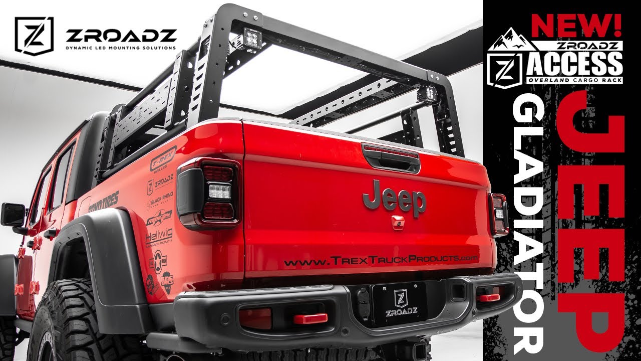 Jeep Gladiator Overland Access Rack with Side Gates from ZROADZ | THE SHOP