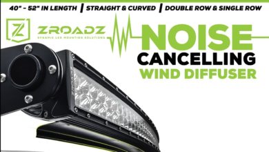 Noise Cancelling Wind Diffuser For Roof Mounted LED Light Bars By ZROADZ | THE SHOP