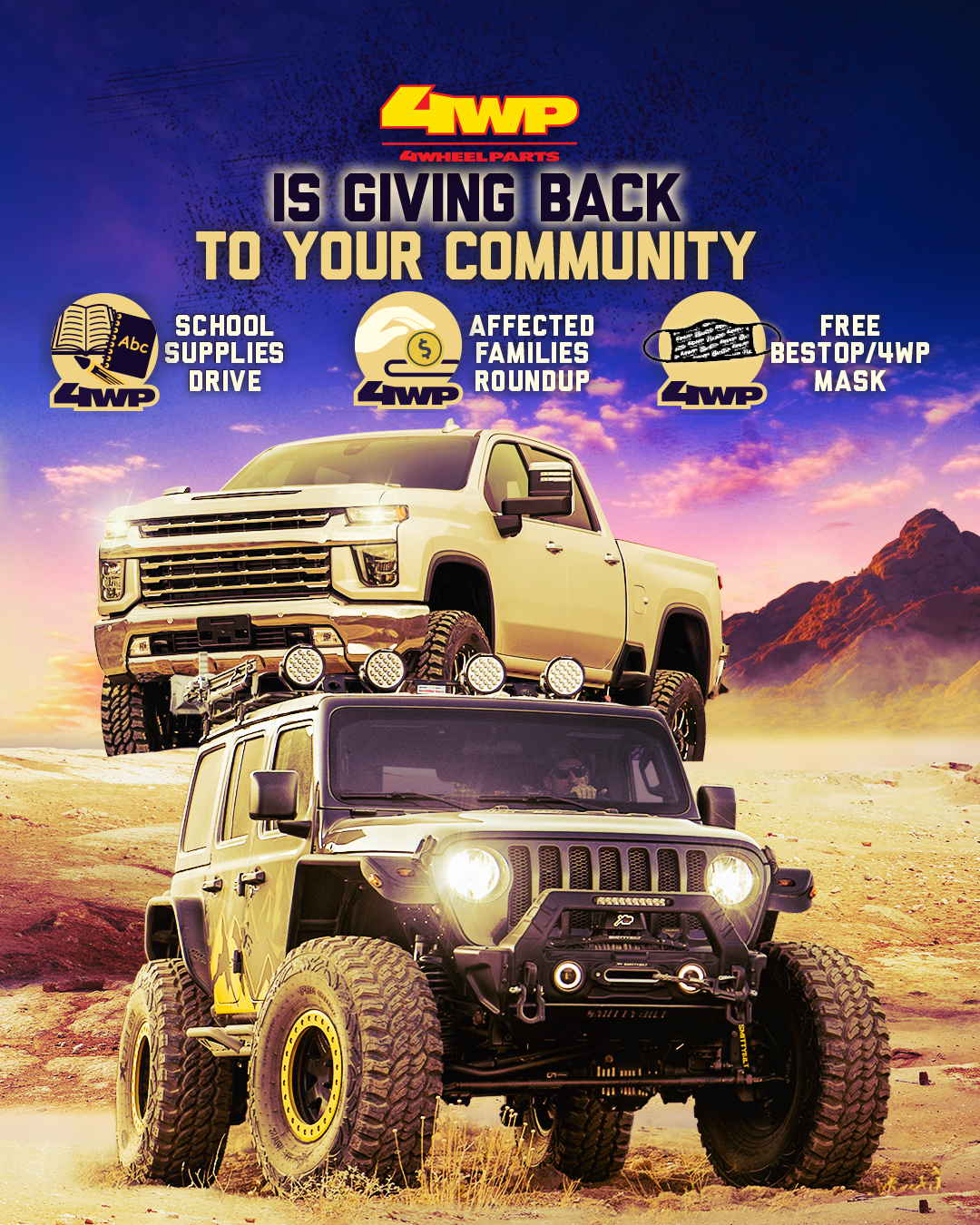 4 Wheel Parts Hosting Donation Drive for School Supplies | THE SHOP