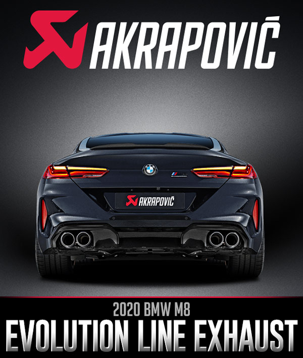 Akrapovič BMW M8 Evolution Line Exhaust Now Available at Turn 14 Distribution | THE SHOP