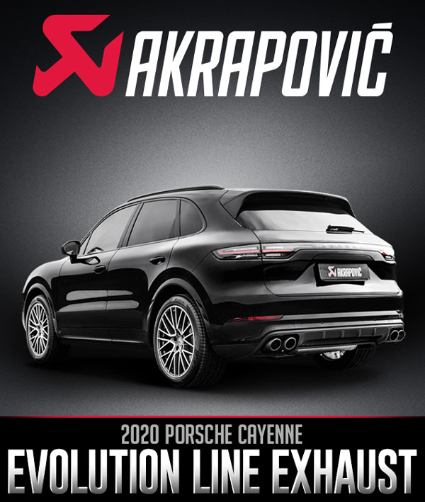 Akrapovič Evolution Line Titanium Exhaust for Porsche Cayenne Coupe, Turbo Now Available at Turn 14 Distribution | THE SHOP