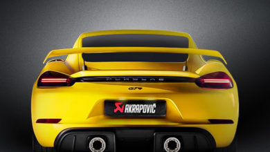 Akrapovič Porsche Cayman GT4 Slip-On Race Line Exhaust Added to Turn 14 Distribution Line Card | THE SHOP