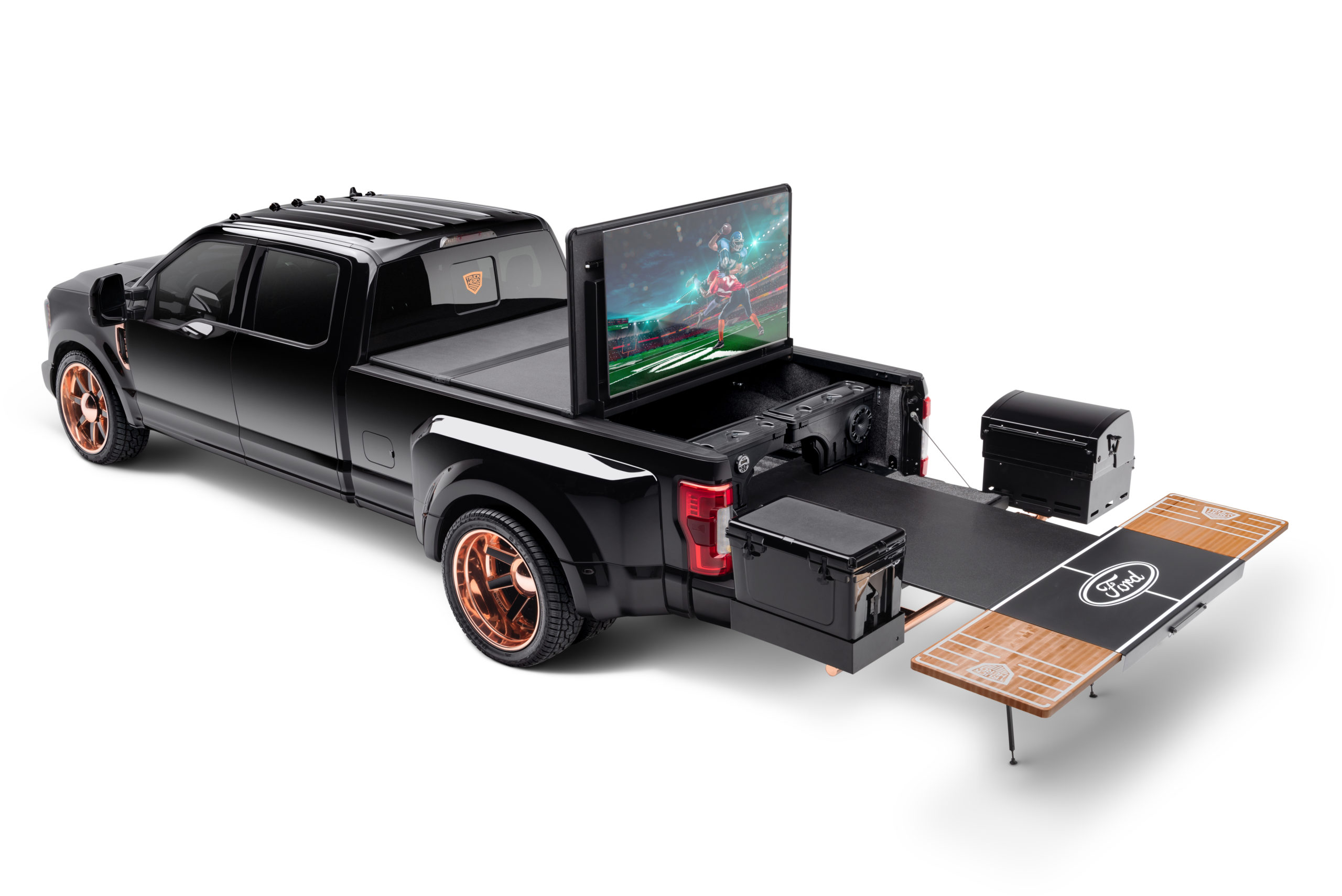 Truck Hero ‘Ultimate Tailgate’ Ford Super Duty Sold at Auction for Charity | THE SHOP